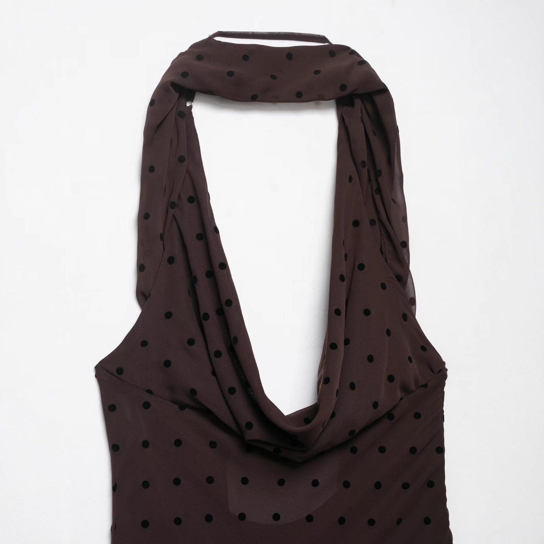 Versatile Mesh Polka Dot Dress - Long Scarf Style for Effortless Elegance-Casual Fashion - The Artisan's Wardrobe