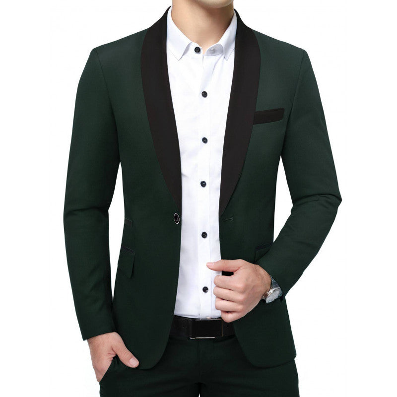 Men's Suit Jacket for Banquet, Business Blazer-Casual Fashion - The Artisan's Wardrobe