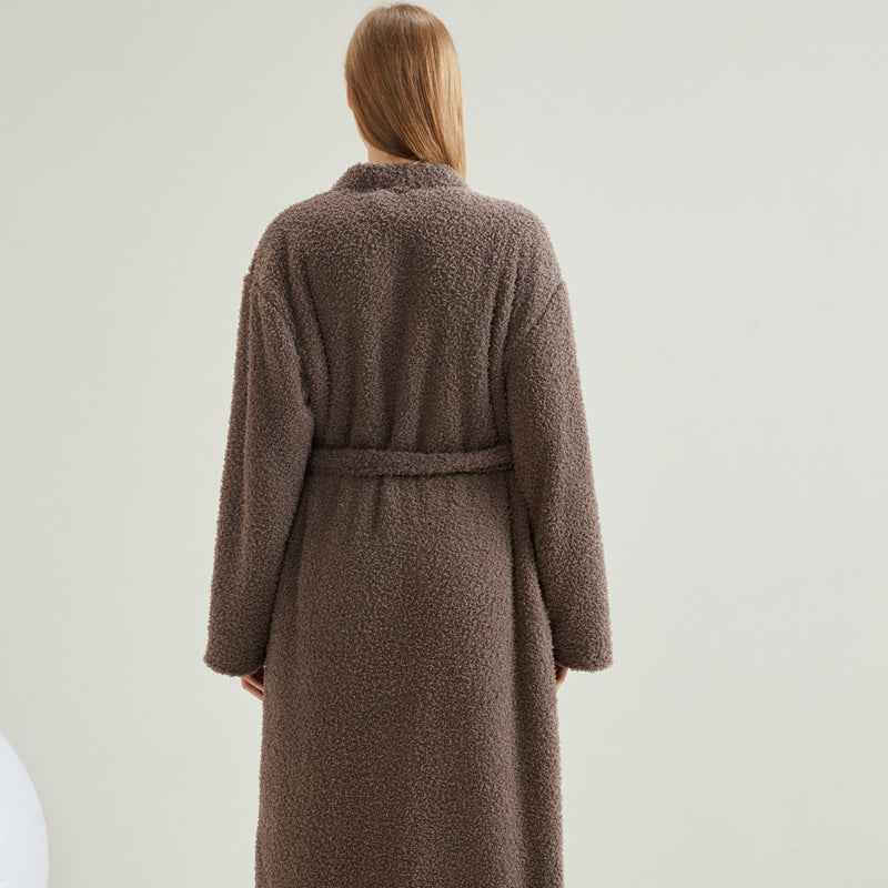 Couple Flannel Pajamas Casual European and American Loose Bathrobe Nightgown-Casual Fashion - The Artisan's Wardrobe