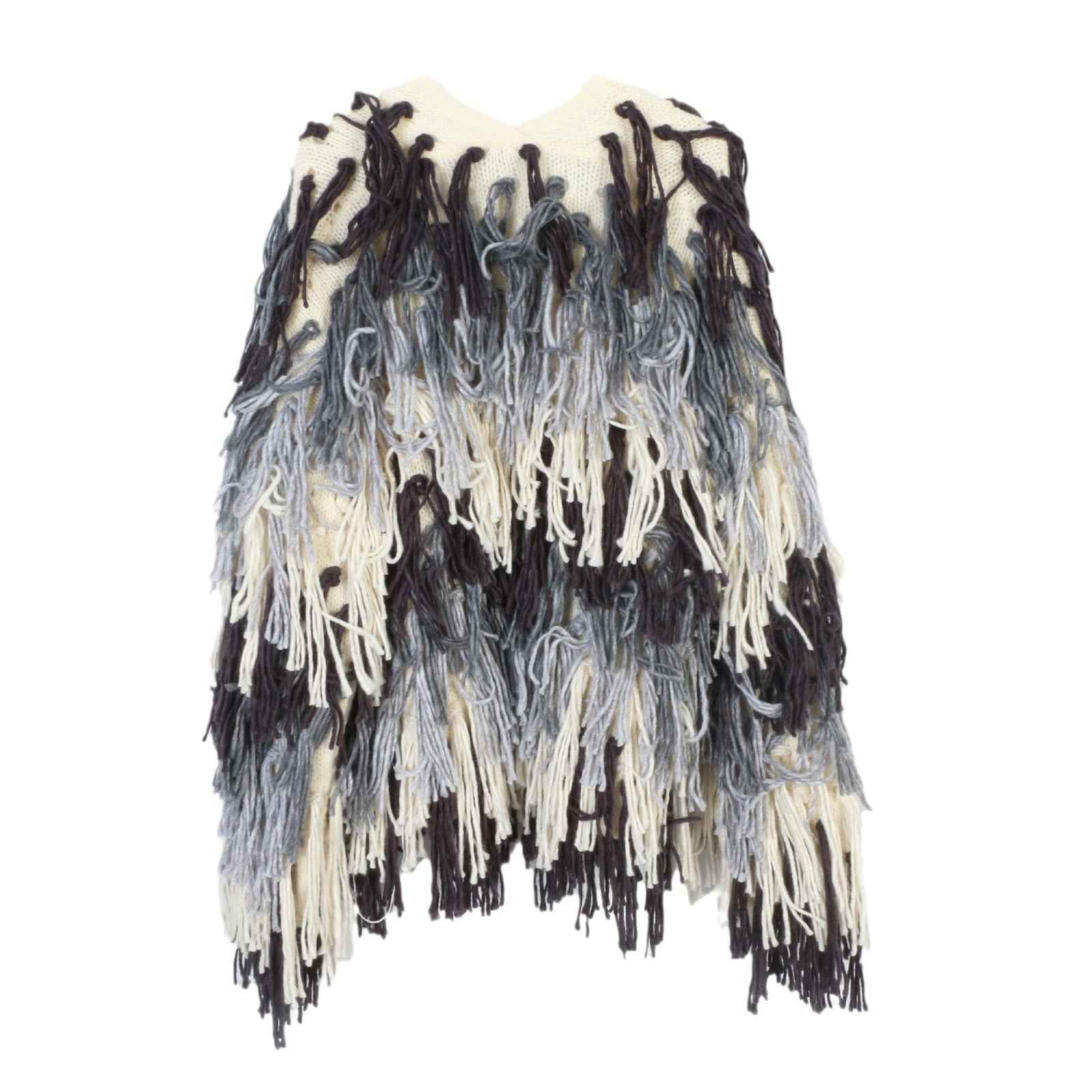 European and American Retro Knitted Cardigan Sweater - Loose Fit Cape Style Medium Long Jacket-Casual Fashion - The Artisan's Wardrobe