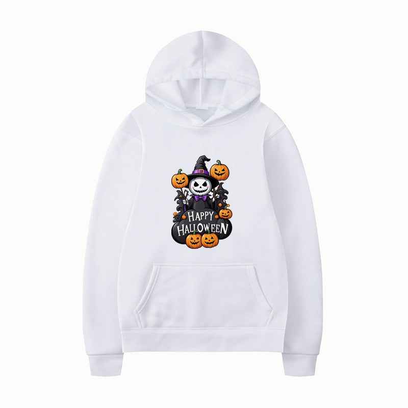 Halloween Hooded Sweatshirt - Printed Long Sleeve Casual Loose Fit-Casual Fashion - The Artisan's Wardrobe