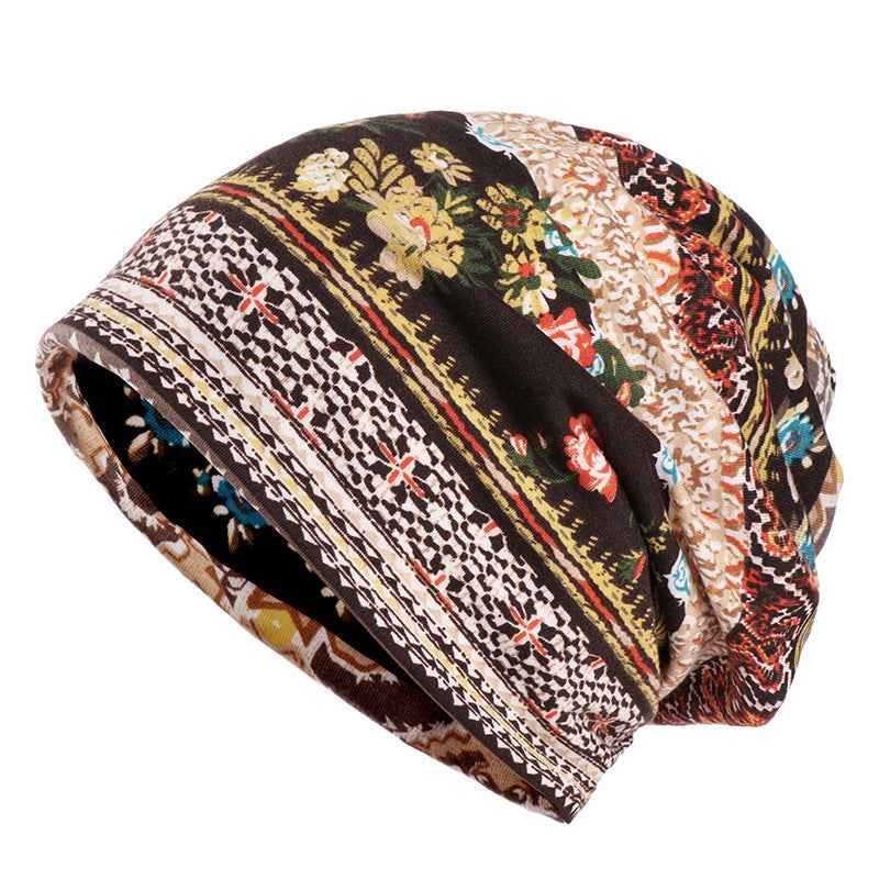 Hooded Women's Casual Sun Protection Hat - Versatile Cotton Printed Design