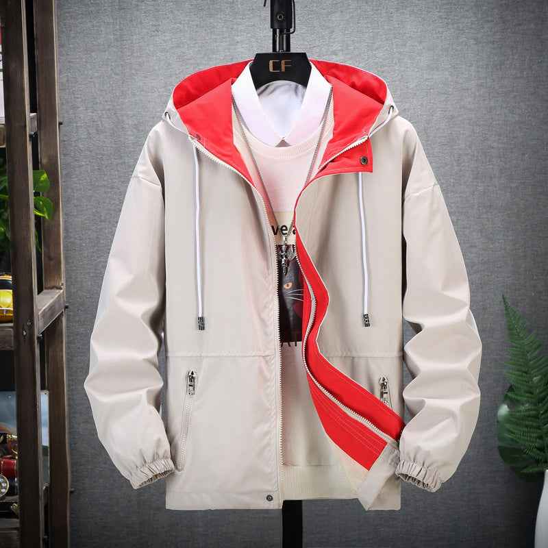 Men's Hooded Workwear Jacket - Casual Fashion Trend Japanese Style