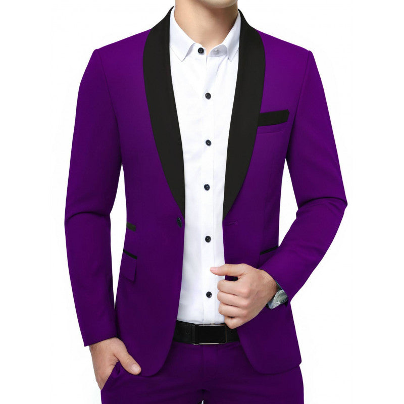 Men's Suit Jacket for Banquet, Business Blazer-Casual Fashion - The Artisan's Wardrobe