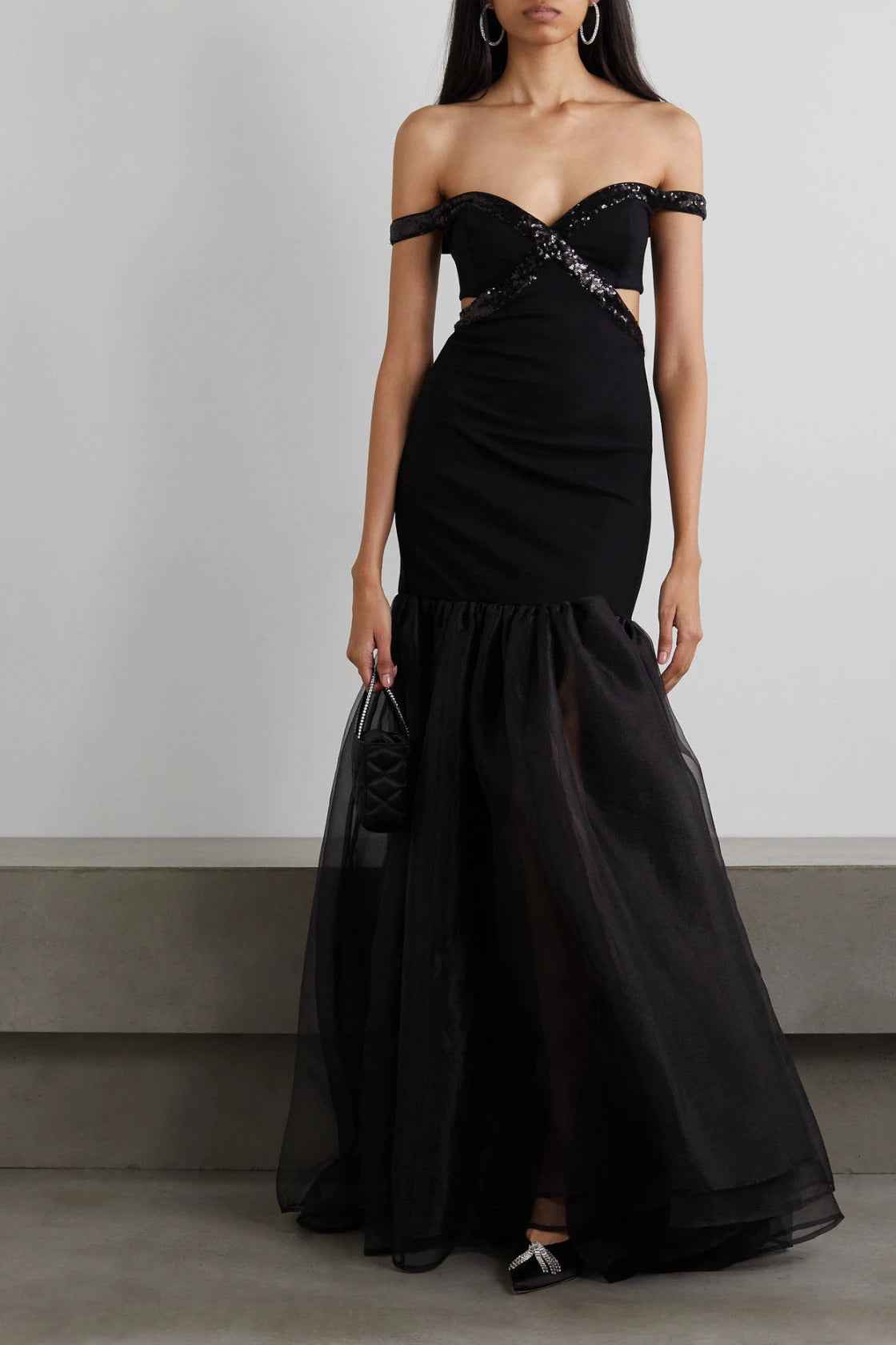 One Shoulder Fishtail Evening Dress - Fashionable High-End Mesh Bandage Dress for Women-Casual Fashion - The Artisan's Wardrobe