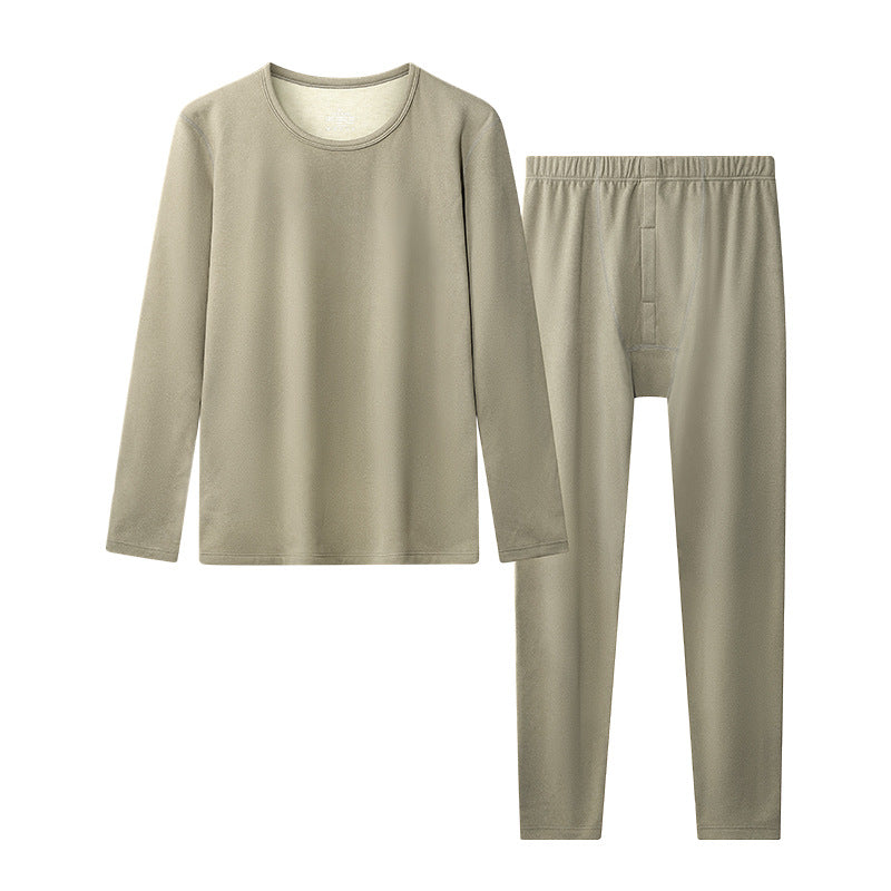 Derong Thermal Underwear Set for Men and Women - Thickened Flannel Autumn Clothes and Hot Winter Pants-Casual Fashion - The Artisan's Wardrobe