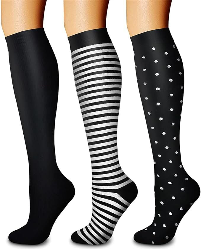 Sports Compression Socks for Skipping Rope, Cycling, and Athletic Performance-Casual Fashion - The Artisan's Wardrobe