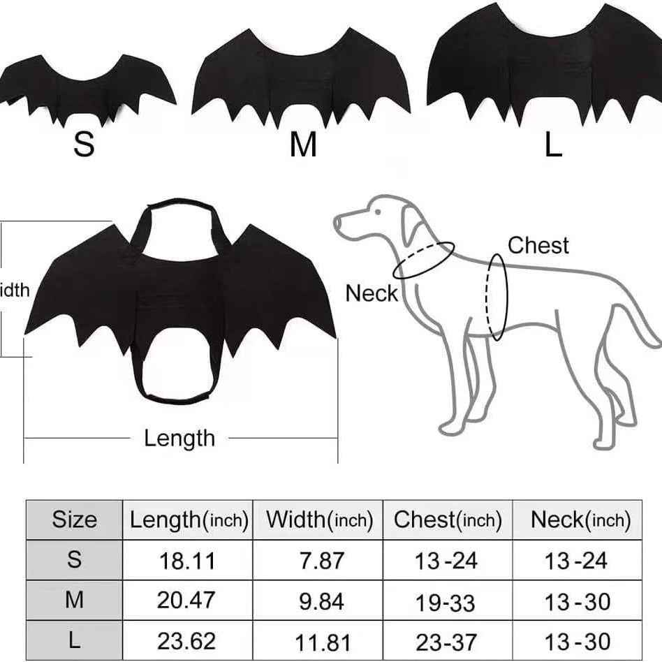 Halloween pet prop bat wings-Casual Fashion - The Artisan's Wardrobe