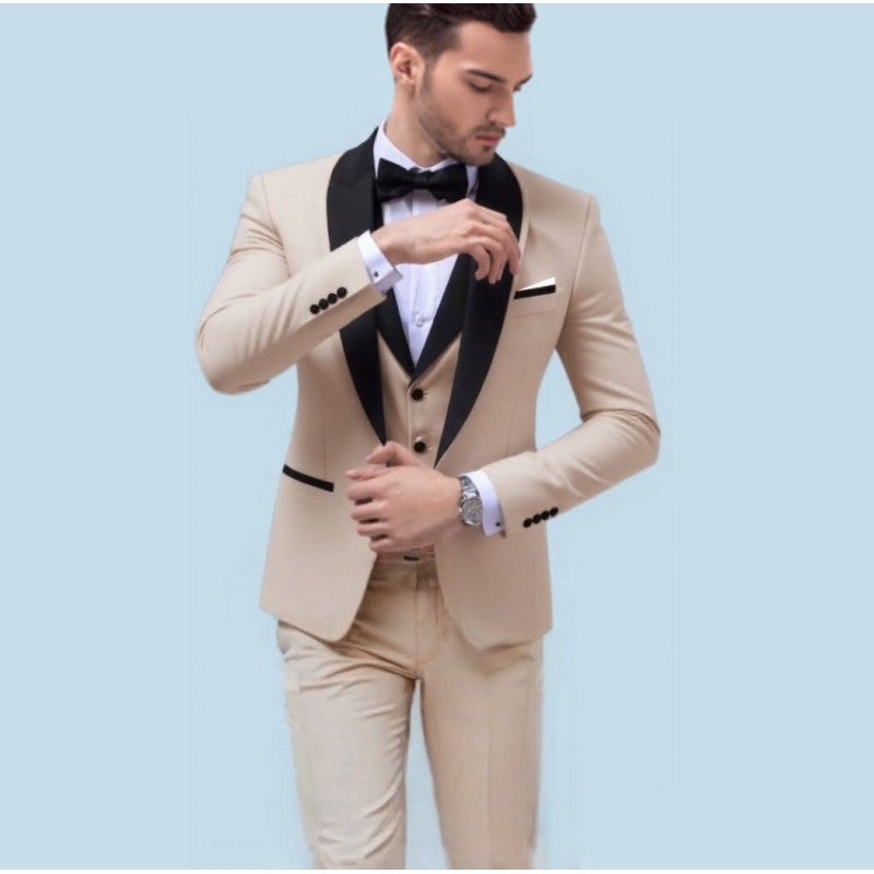 Big Size Men's Suit Set Business Formal Slim Fit  Version Casual Tuxedo Two-Piece Set Groom Wedding Dress-Casual Fashion - The Artisan's Wardrobe
