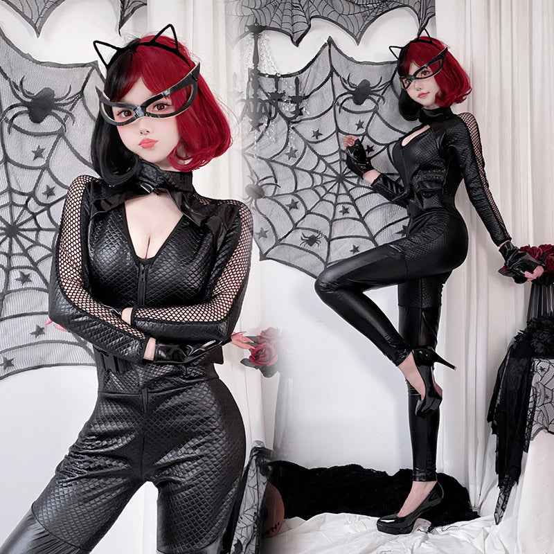 Halloween Costume Adult Female Wonder Woman Cat Costume Jumpsuit Cat Girl Women's Clothing-Casual Fashion - The Artisan's Wardrobe