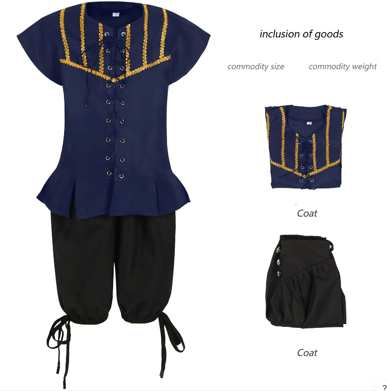 Halloween Children's Pirate Costume for Cosplay and Caribbean Party Performance-Casual Fashion - The Artisan's Wardrobe