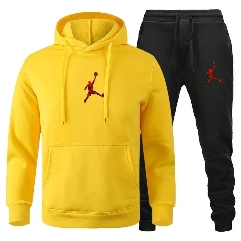 European and American new sports men's hoodie set sports hoodie-Casual Fashion - The Artisan's Wardrobe