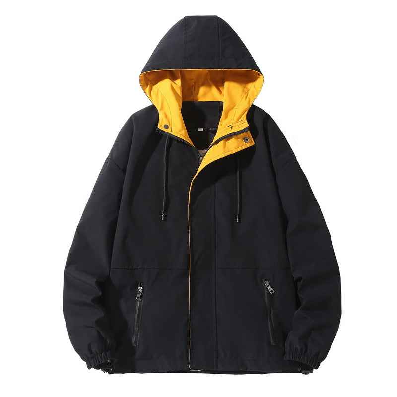 Men's Hooded Workwear Jacket - Casual Fashion Trend Japanese Style-Casual Fashion - The Artisan's Wardrobe
