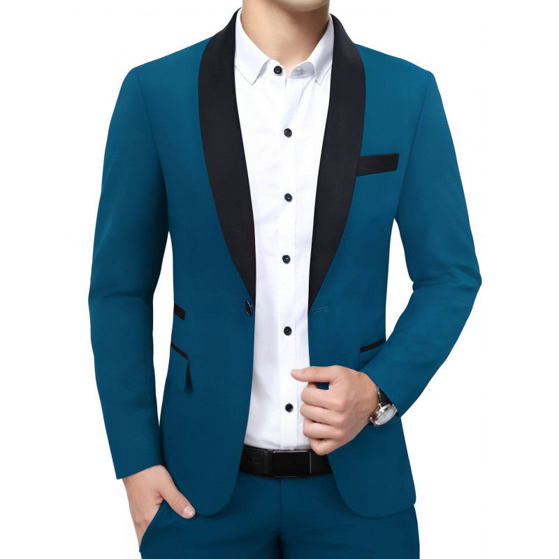 Men's Suit Jacket for Banquet, Business Blazer-Casual Fashion - The Artisan's Wardrobe