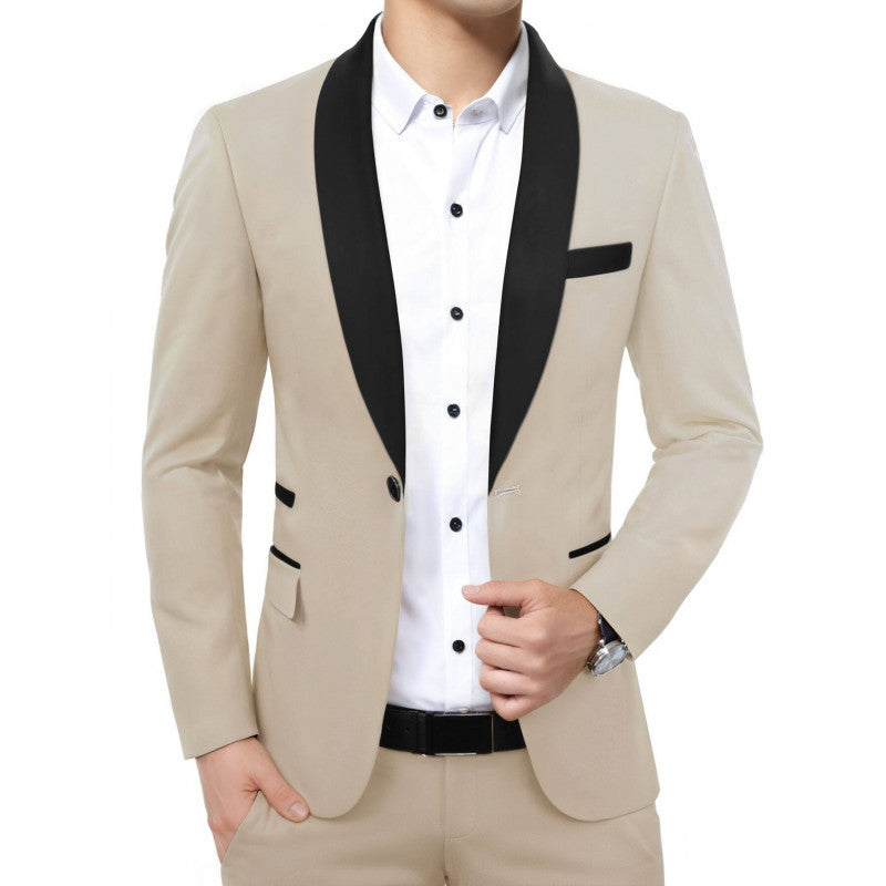 Men's Suit Jacket for Banquet, Business Blazer-Casual Fashion - The Artisan's Wardrobe