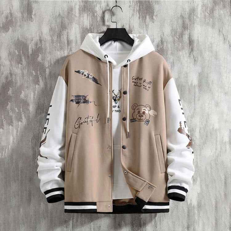 Men's Baseball Jacket - Trendy American High Street Casual Jacket for Spring and Autumn-Casual Fashion - The Artisan's Wardrobe