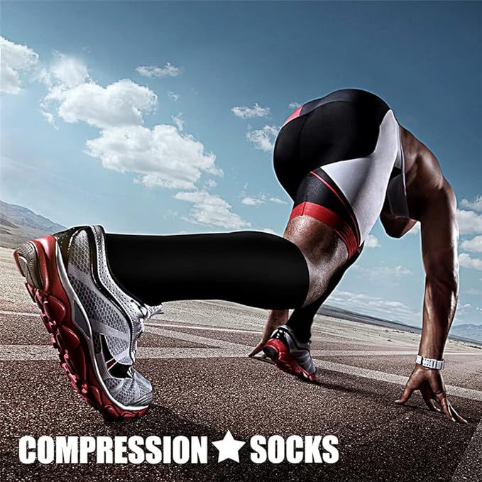 Sports Compression Socks for Skipping Rope, Cycling, and Athletic Performance-Casual Fashion - The Artisan's Wardrobe