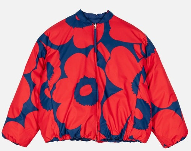 Standing Collar Pilot Jacket  Stylish Printed Cotton Jacket-Casual Fashion - The Artisan's Wardrobe