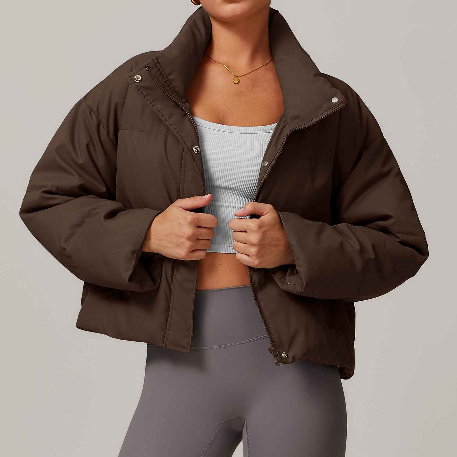 Winter Women's Warm Down Jacket – Fashionable, Comfortable, and Versatile Long Sleeved White Duck Down Coat-Casual Fashion - The Artisan's Wardrobe