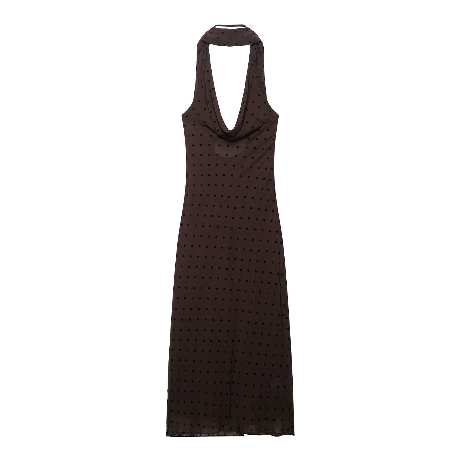 Versatile Mesh Polka Dot Dress - Long Scarf Style for Effortless Elegance-Casual Fashion - The Artisan's Wardrobe