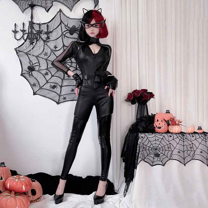 Halloween Costume Adult Female Wonder Woman Cat Costume Jumpsuit Cat Girl Women's Clothing-Casual Fashion - The Artisan's Wardrobe