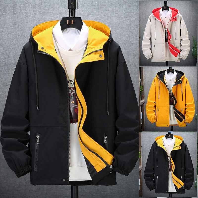 Men's Hooded Workwear Jacket - Casual Fashion Trend Japanese Style-Casual Fashion - The Artisan's Wardrobe