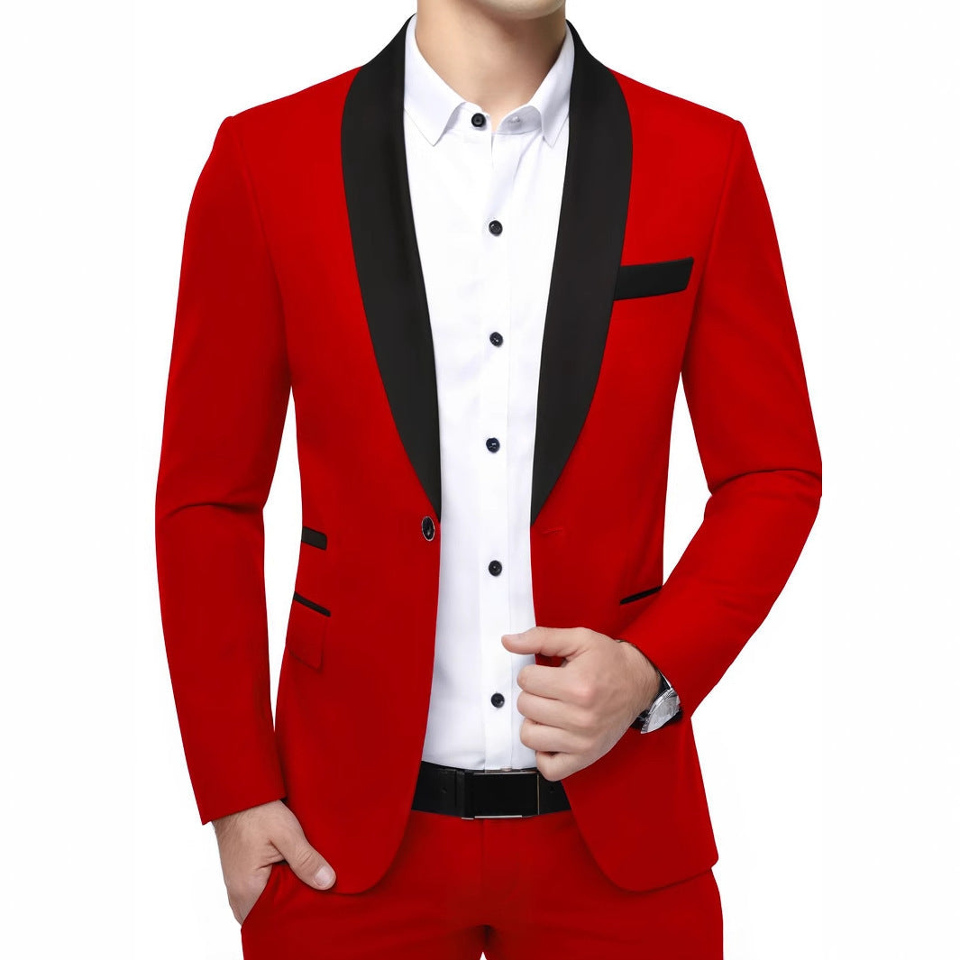 Men's Suit Jacket for Banquet, Business Blazer-Casual Fashion - The Artisan's Wardrobe