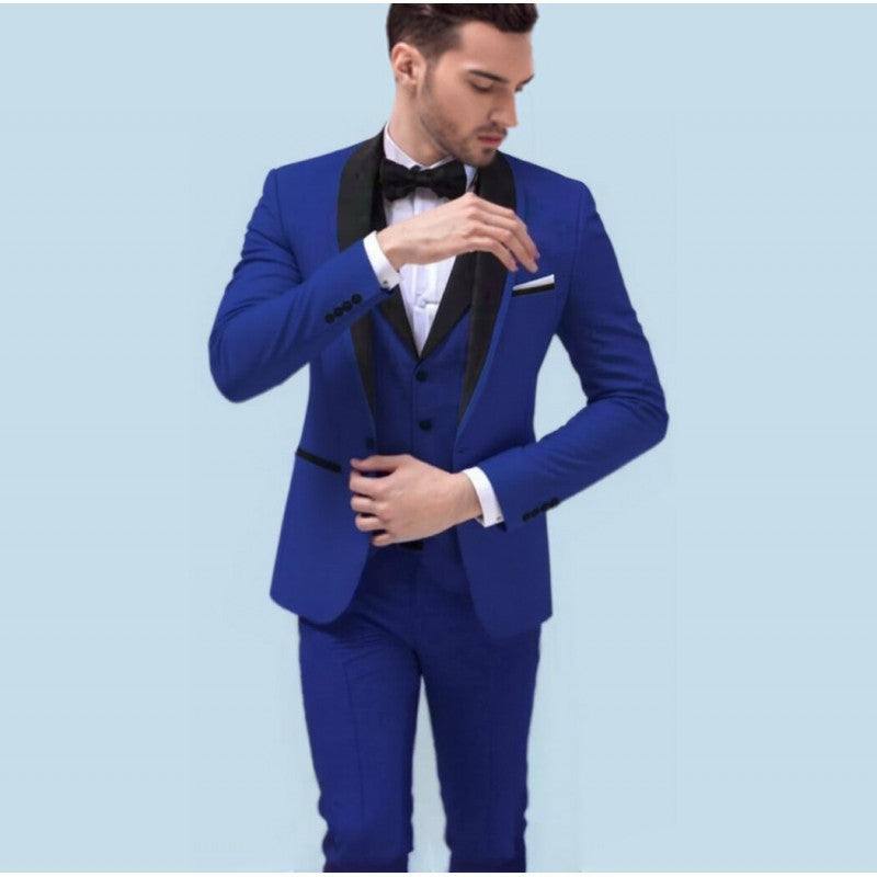 Big Size Men's Suit Set Business Formal Slim Fit  Version Casual Tuxedo Two-Piece Set Groom Wedding Dress-Casual Fashion - The Artisan's Wardrobe