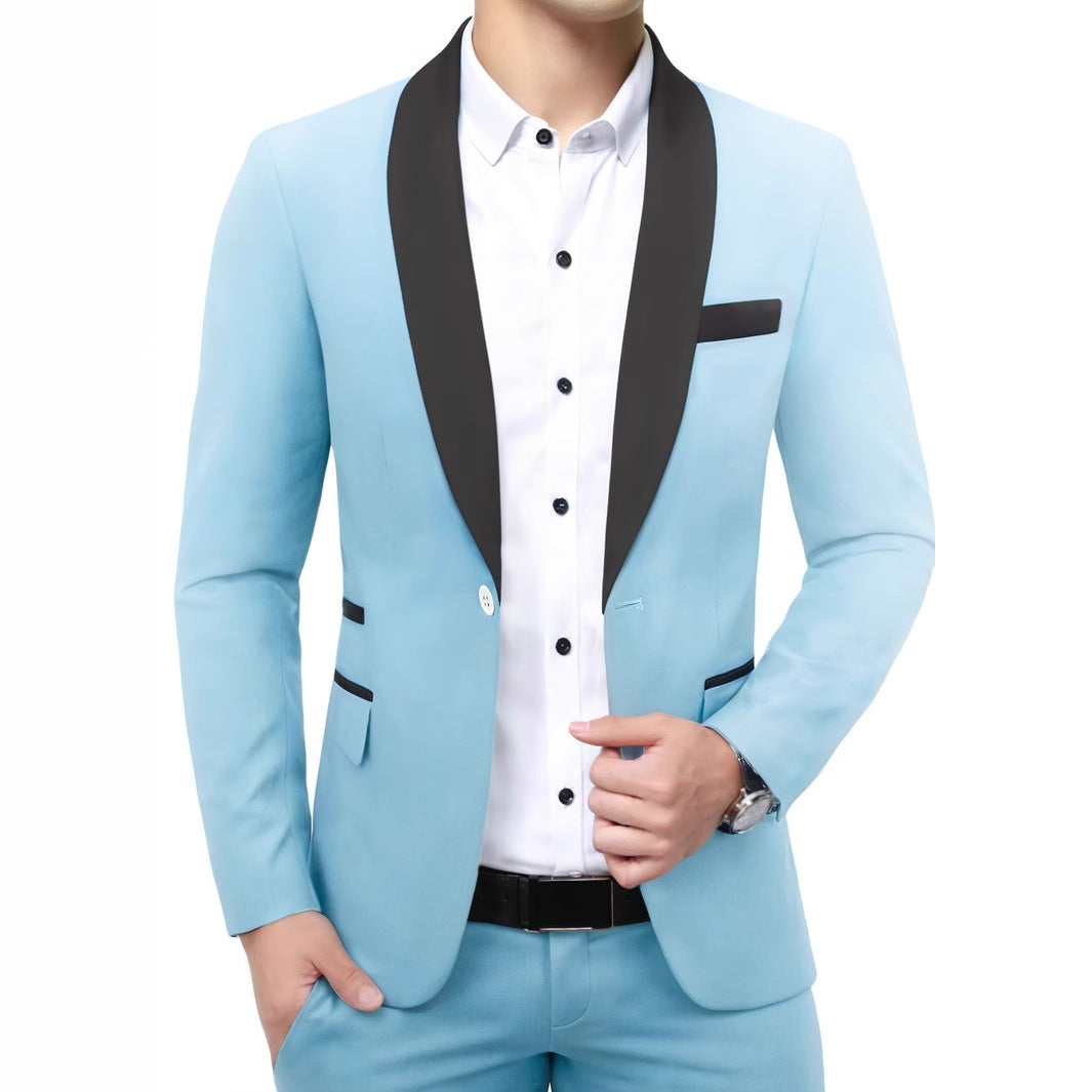 Men's Suit Jacket for Banquet, Business Blazer-Casual Fashion - The Artisan's Wardrobe