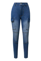 Skinny Jeans with Pockets-Casual Fashion - The Artisan's Wardrobe