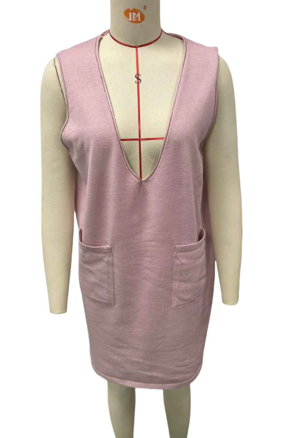 Knitted Versatile Dress - Medium Long Double Sided Vest Skirt for Autumn/Winter in Solid Colors-Casual Fashion - The Artisan's Wardrobe