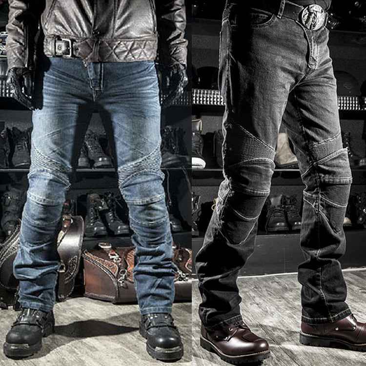 Motorcycle Racing Jeans - Shatterproof Off-Road Racing Rider Straight Pants-Casual Fashion - The Artisan's Wardrobe