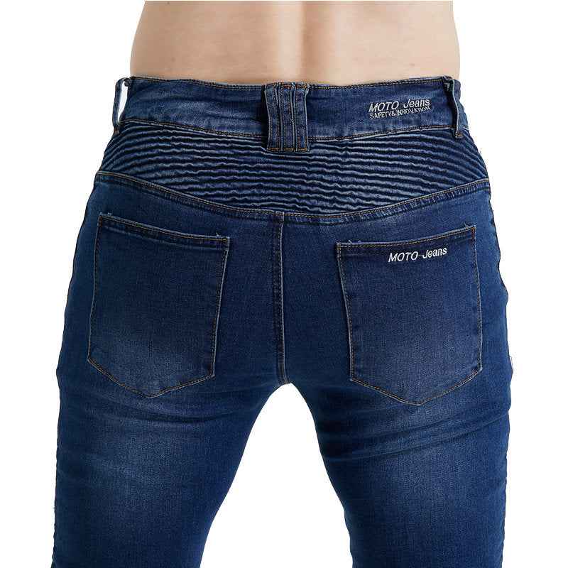 Motorcycle Racing Jeans - Shatterproof Off-Road Racing Rider Straight Pants-Casual Fashion - The Artisan's Wardrobe
