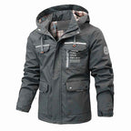 Men's Lightweight Waterproof Windbreaker Jacket - Spring and Autumn Hooded Outdoor Windproof Jacket for Hiking-Casual Fashion - The Artisan's Wardrobe
