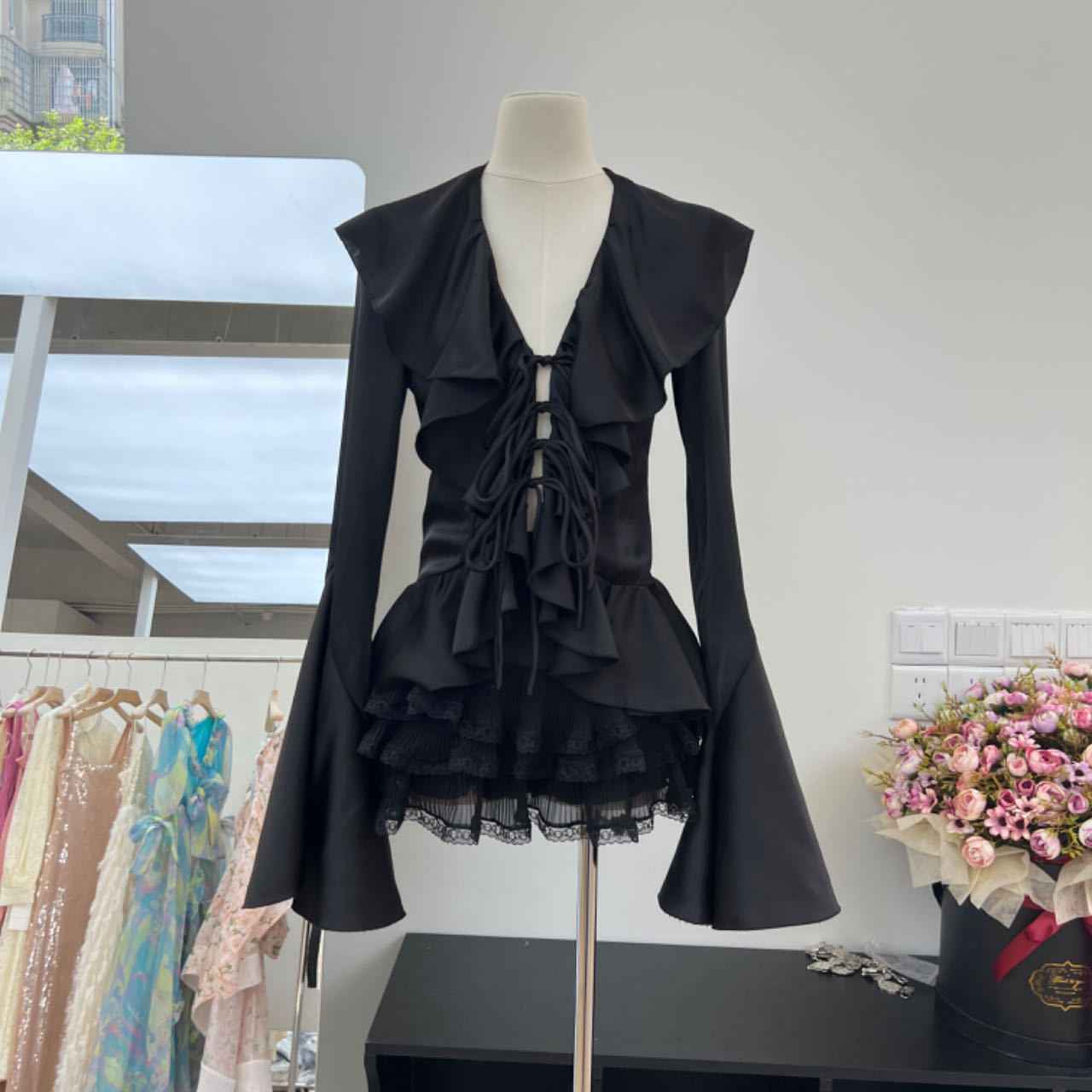 Satin Shirt and Skirt Set for Stylish Fashion Looks