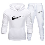 Printed Fleece Hoodie Set for Men and Women - Casual Sports Autumn and Winter Fashion Pullover-Casual Fashion - The Artisan's Wardrobe