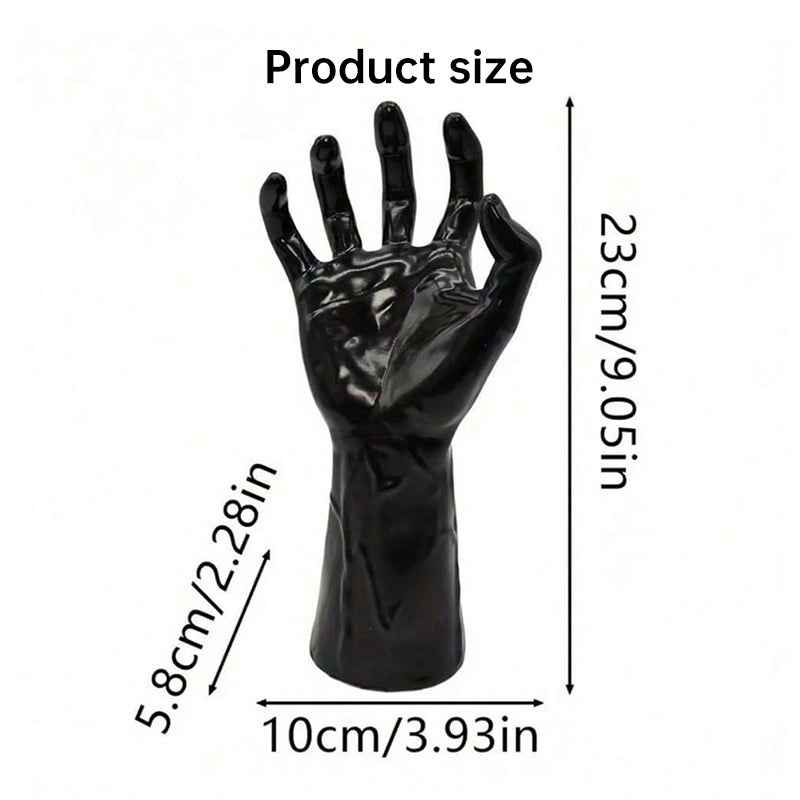 Gothic Halloween Wall Decor: 12-Pack Bat Sticker Wall Hangings with Spooky Hands & Lit Candles-Casual Fashion - The Artisan's Wardrobe