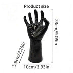 Gothic Halloween Wall Decor: 12-Pack Bat Sticker Wall Hangings with Spooky Hands & Lit Candles-Casual Fashion - The Artisan's Wardrobe