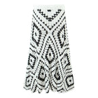 Plaid woven handmade grandmother plaid skirt-Casual Fashion - The Artisan's Wardrobe