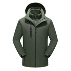 Three in One Heating Jacket - Intelligent Fleece Inner Liner, Dual Control 15 Zone Heating Outdoor Suit for Hiking and Winter-Casual Fashion - The Artisan's Wardrobe
