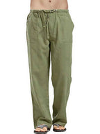 Men's Plus Size Drawstring Pants - Straight Leg Full Size Comfort-Casual Fashion - The Artisan's Wardrobe