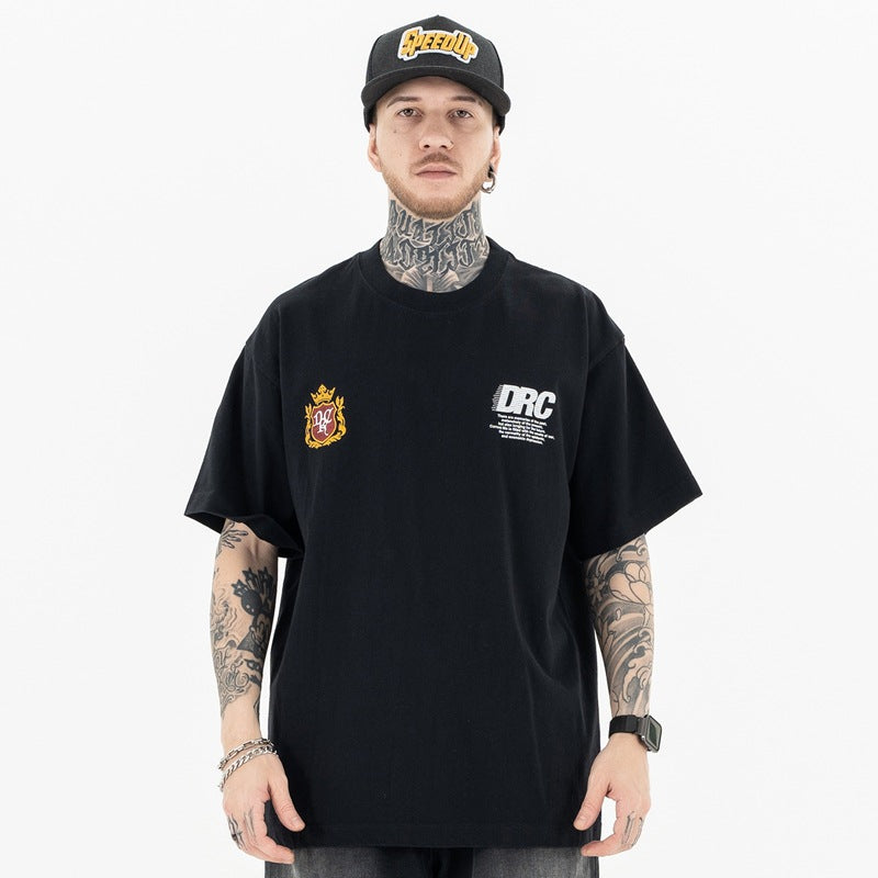 Men's Casual Letter Print T-Shirt - Loose Fit Short Sleeve Fashion Clothing-Casual Fashion - The Artisan's Wardrobe