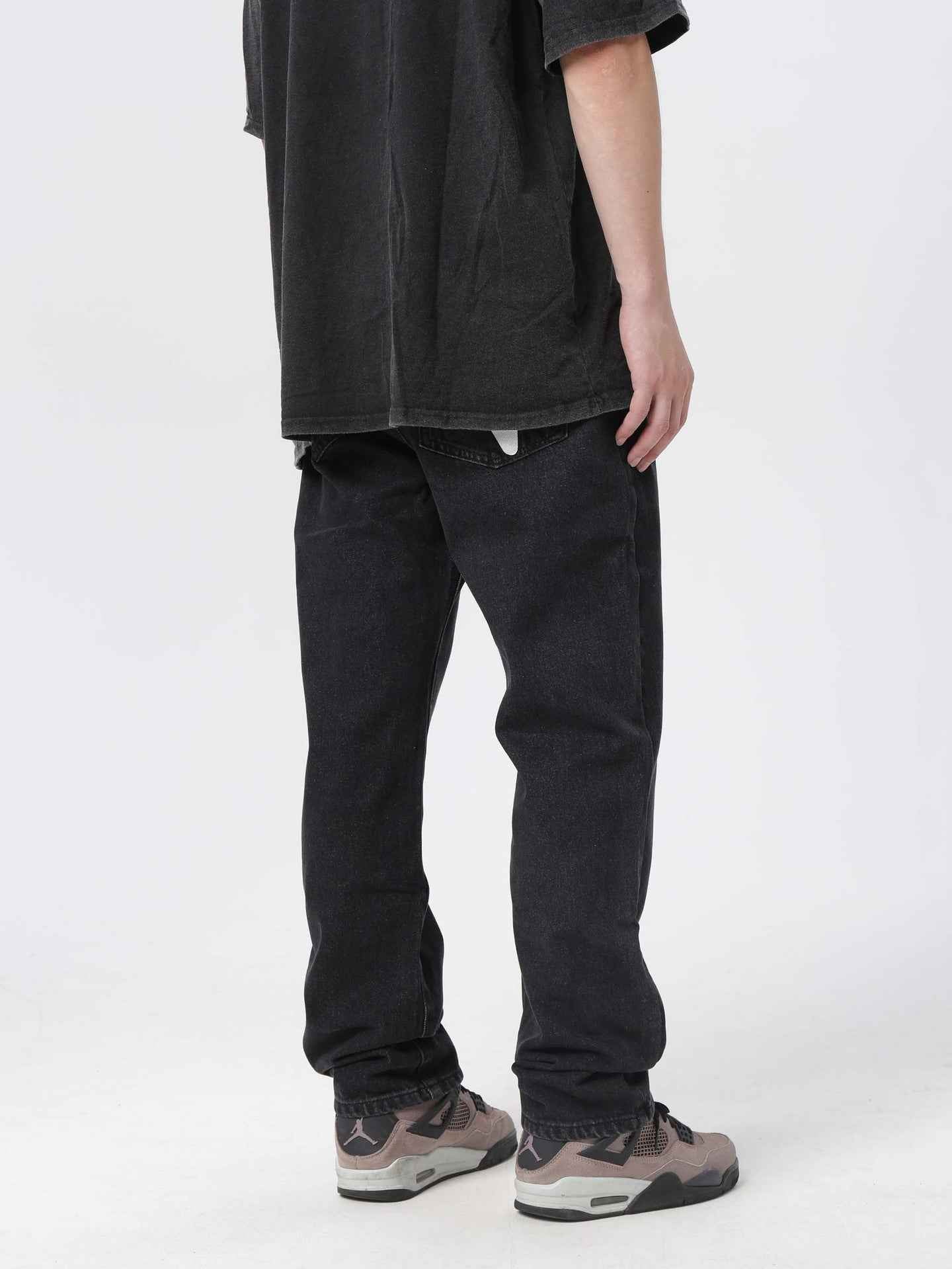American High Street Pentagram Printed Jeans for Men - Fashion Brand Street Loose Wide Leg Casual Trousers-Casual Fashion - The Artisan's Wardrobe