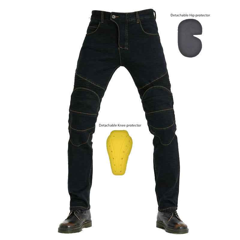 Motorcycle Racing Jeans - Shatterproof Off-Road Racing Rider Straight Pants-Casual Fashion - The Artisan's Wardrobe