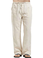 Men's Plus Size Drawstring Pants - Straight Leg Full Size Comfort-Casual Fashion - The Artisan's Wardrobe