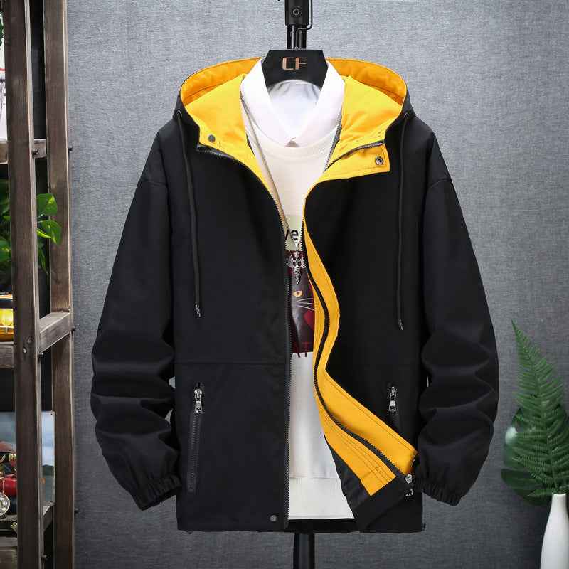 Men's Hooded Workwear Jacket - Casual Fashion Trend Japanese Style-Casual Fashion - The Artisan's Wardrobe
