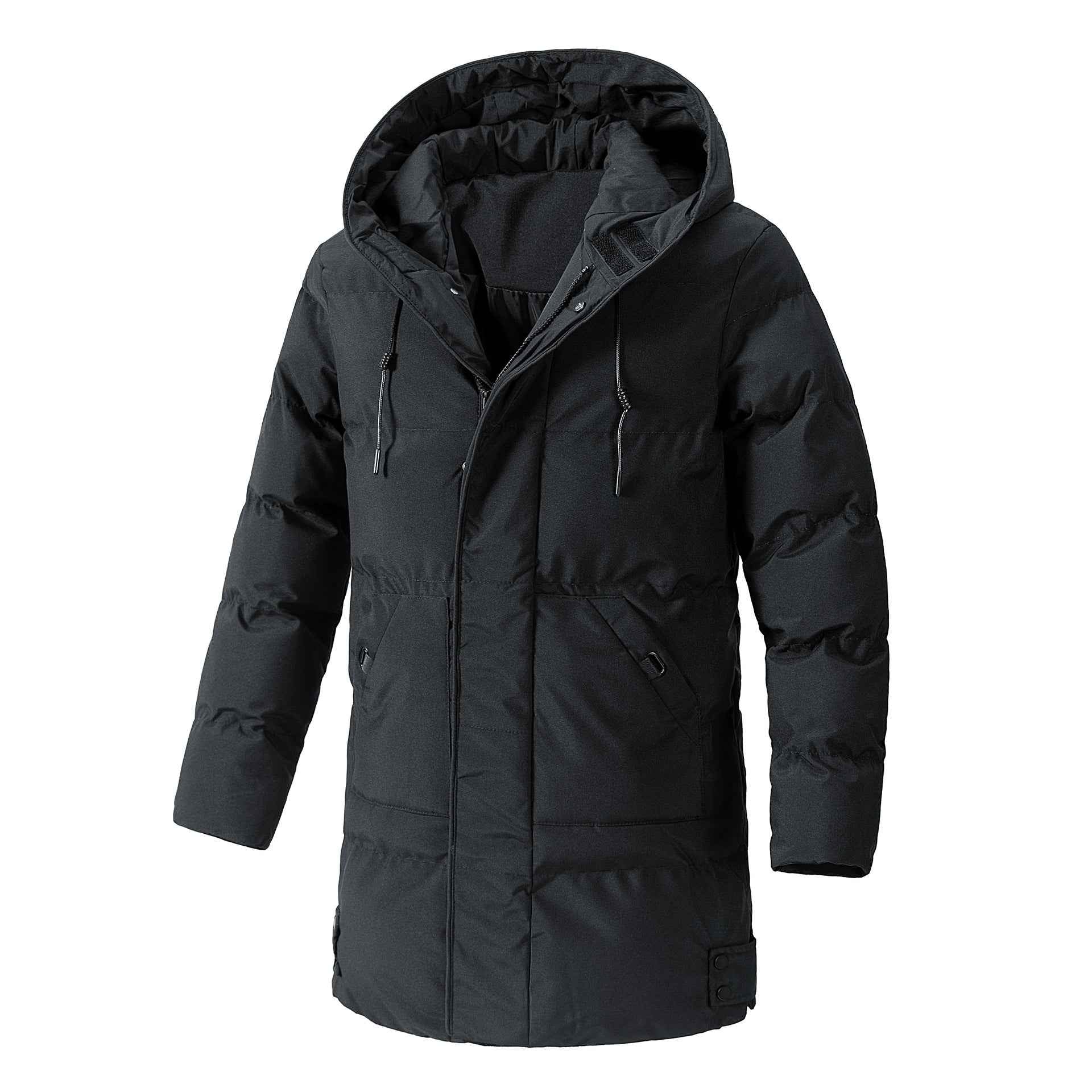 Winter Plus Size Men's Winter Cotton Jacket - Korean Casual Fashion Versatile Medium Long Design-Casual Fashion - The Artisan's Wardrobe