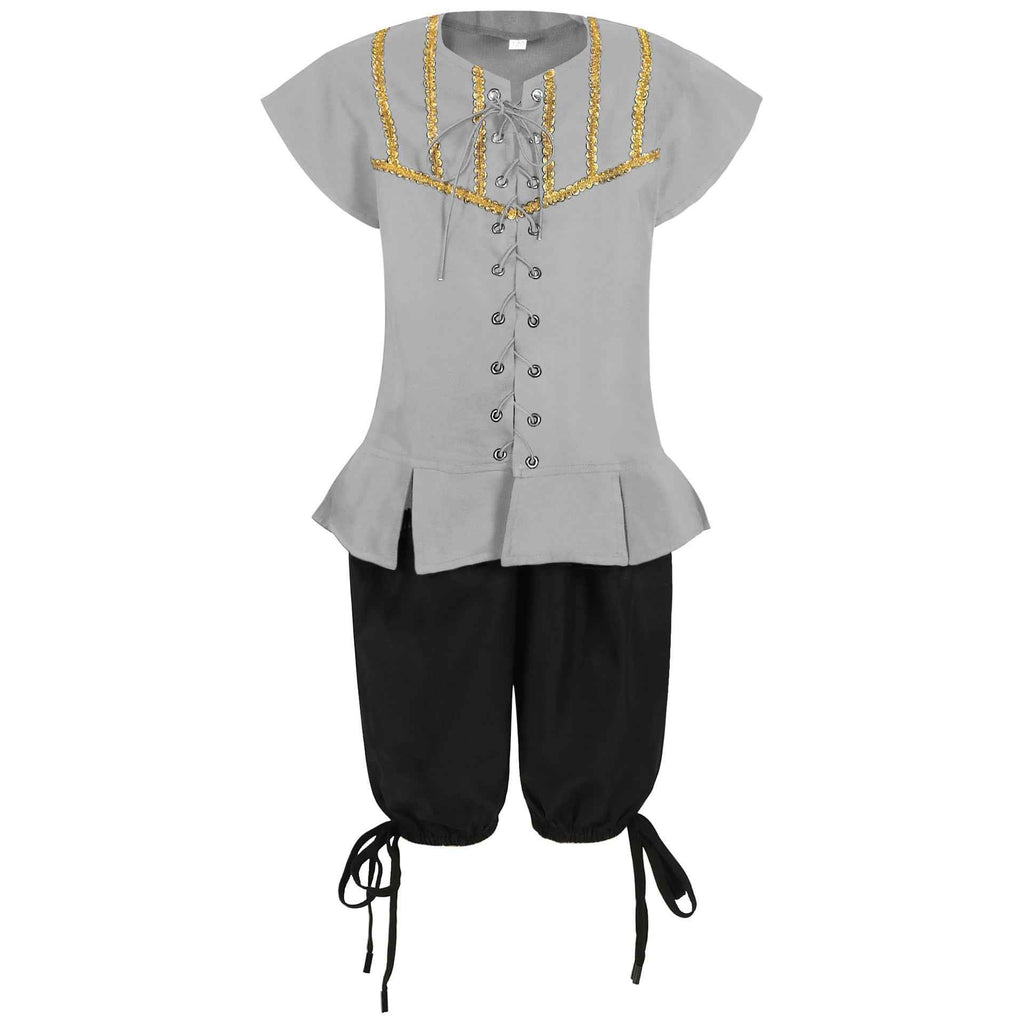 Halloween Children's Pirate Costume for Cosplay and Caribbean Party Performance-Casual Fashion - The Artisan's Wardrobe