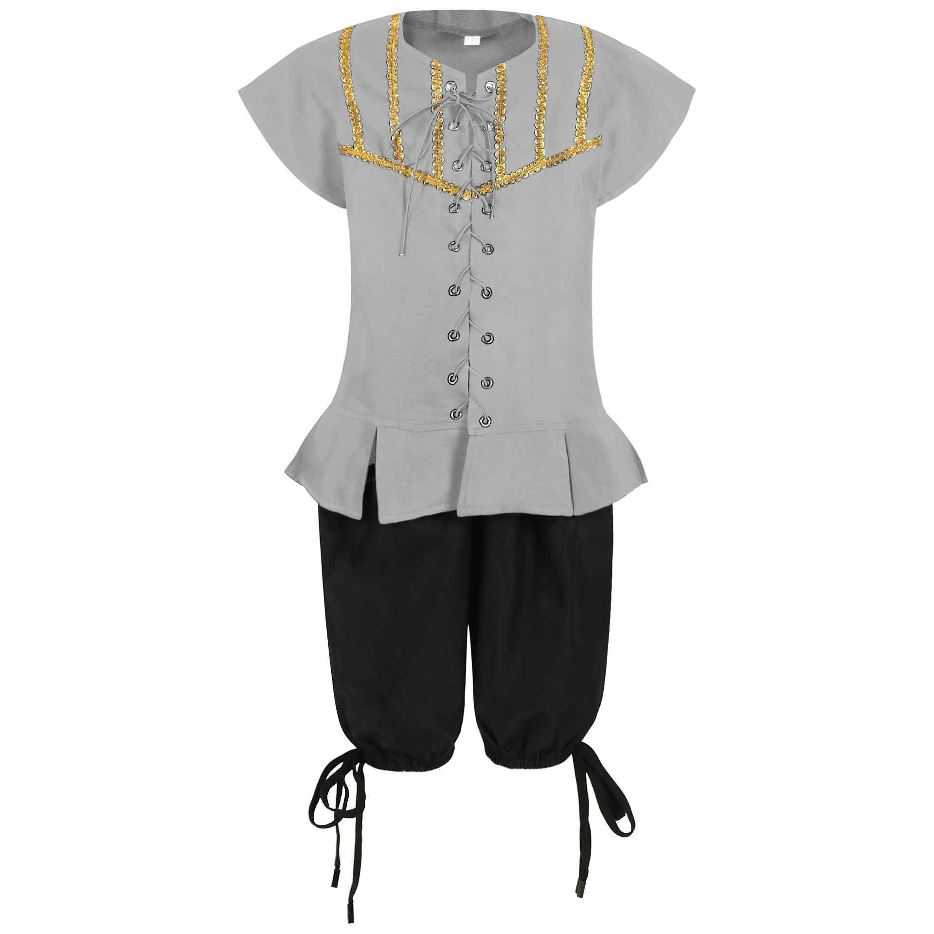 Halloween Children's Pirate Costume for Cosplay and Caribbean Party Performance-Casual Fashion - The Artisan's Wardrobe