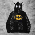 Trendy Cartoon Camouflage Hoodie-Casual Fashion - The Artisan's Wardrobe